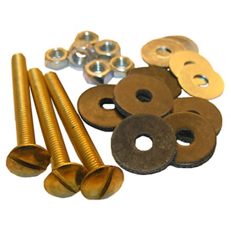 Larsen Supply Co 04-3673 Bolt Tank & Bowl Kit, 6PK 659746